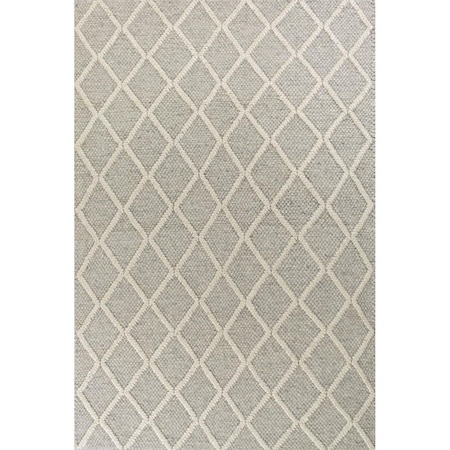 Palacedesigns Wool Grey Area Rug - Grey - 3 ft. 3 in. x 5 ft. 3 in. PA3668756